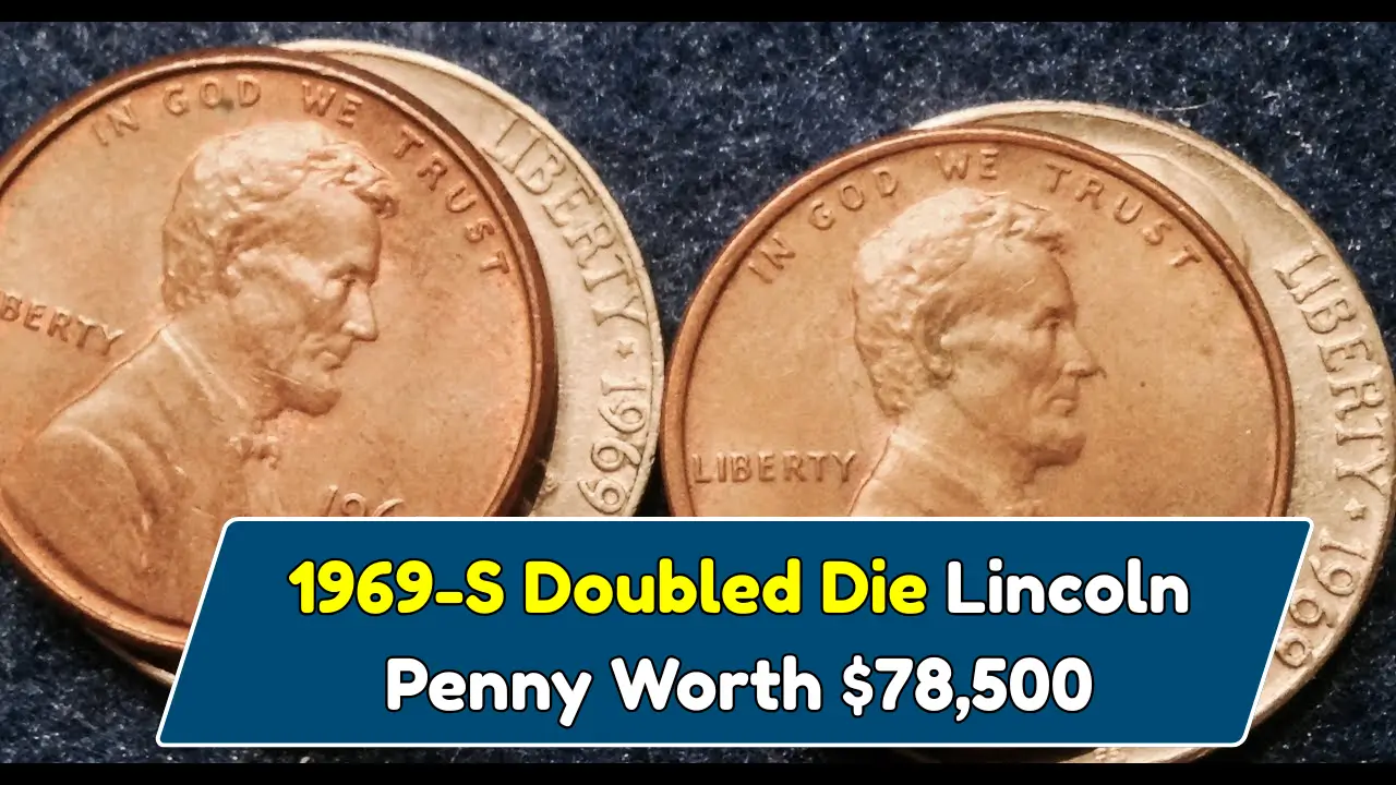 1969 S Doubled Die Lincoln